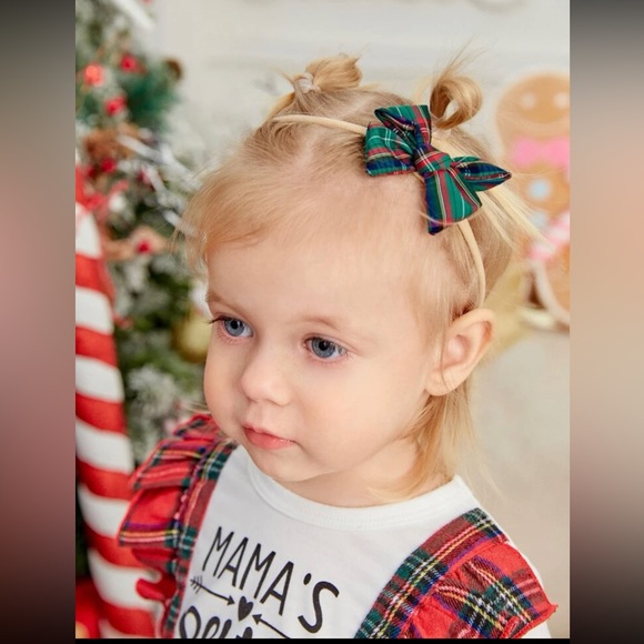 Set of Christmas bow headbands - Picture 3 of 4